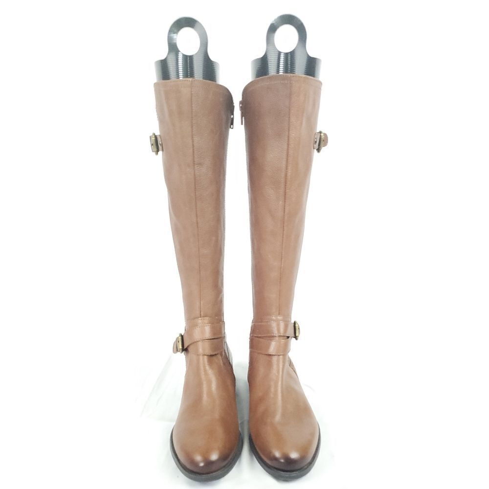 Naturalizer Brown leather low heel Boots w buckle top&ankle sz 6M inside zipper - Picture 7 of 15